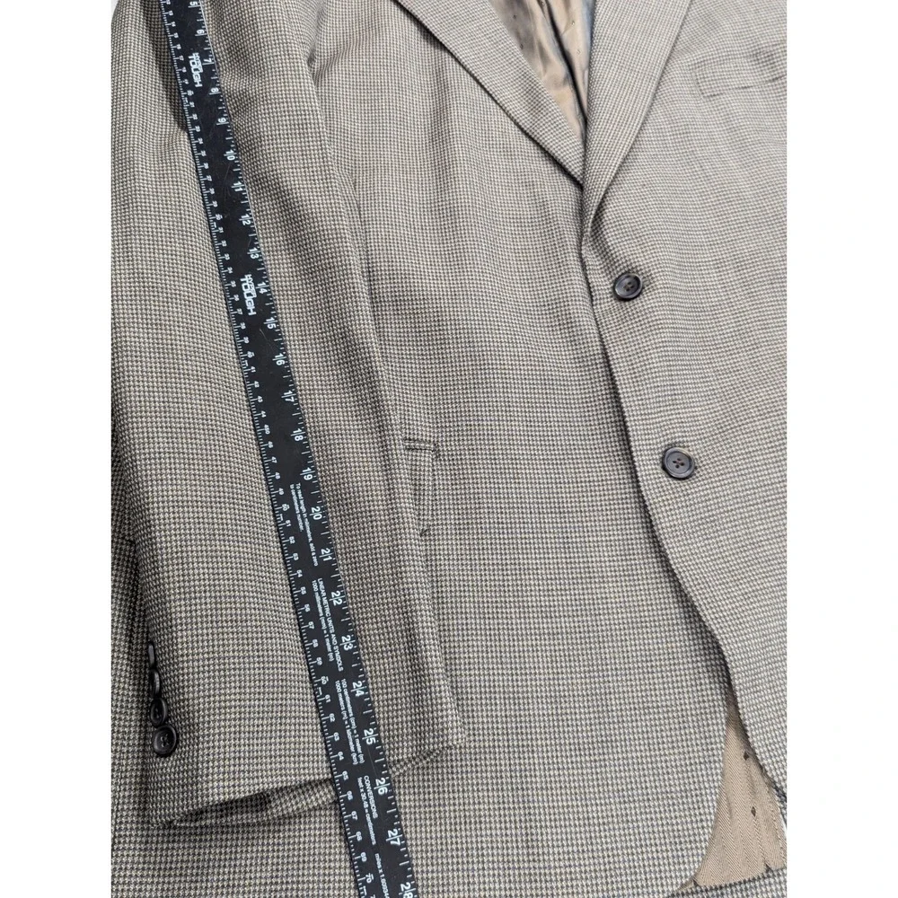 Pronto Uomo Birdseye Blazer Sport Coat Two Button Wool Suit Jacket 54R 54